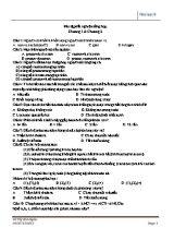 Bài tập trắc nghiệm tổng hợp Chương 1 & Chương 2 - Hóa học 8